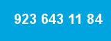 923 643 11 84 923 643 11 84